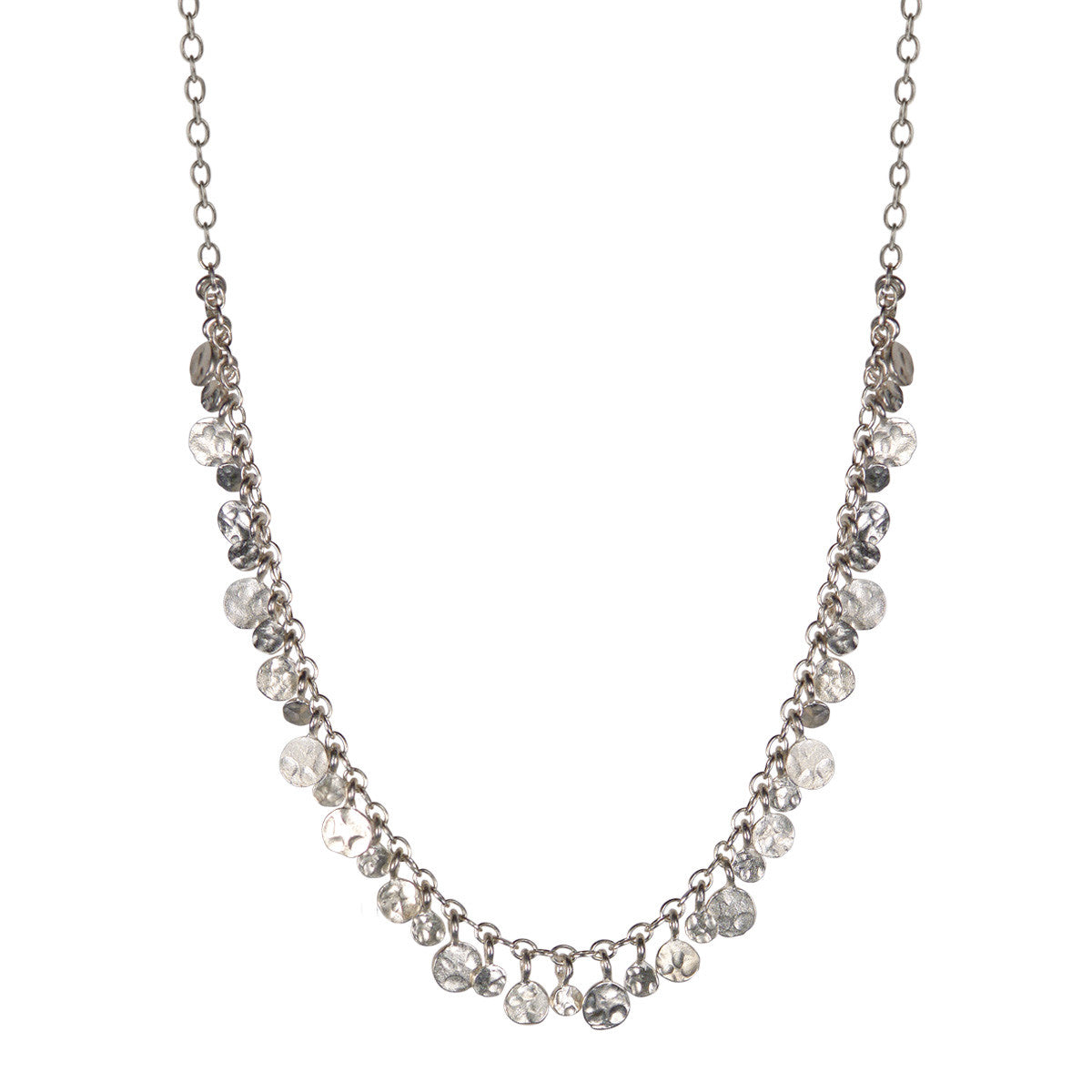 Wrap' Labradorite Gemstone Large Hammered Disc Necklace – Dandelion Jewelry