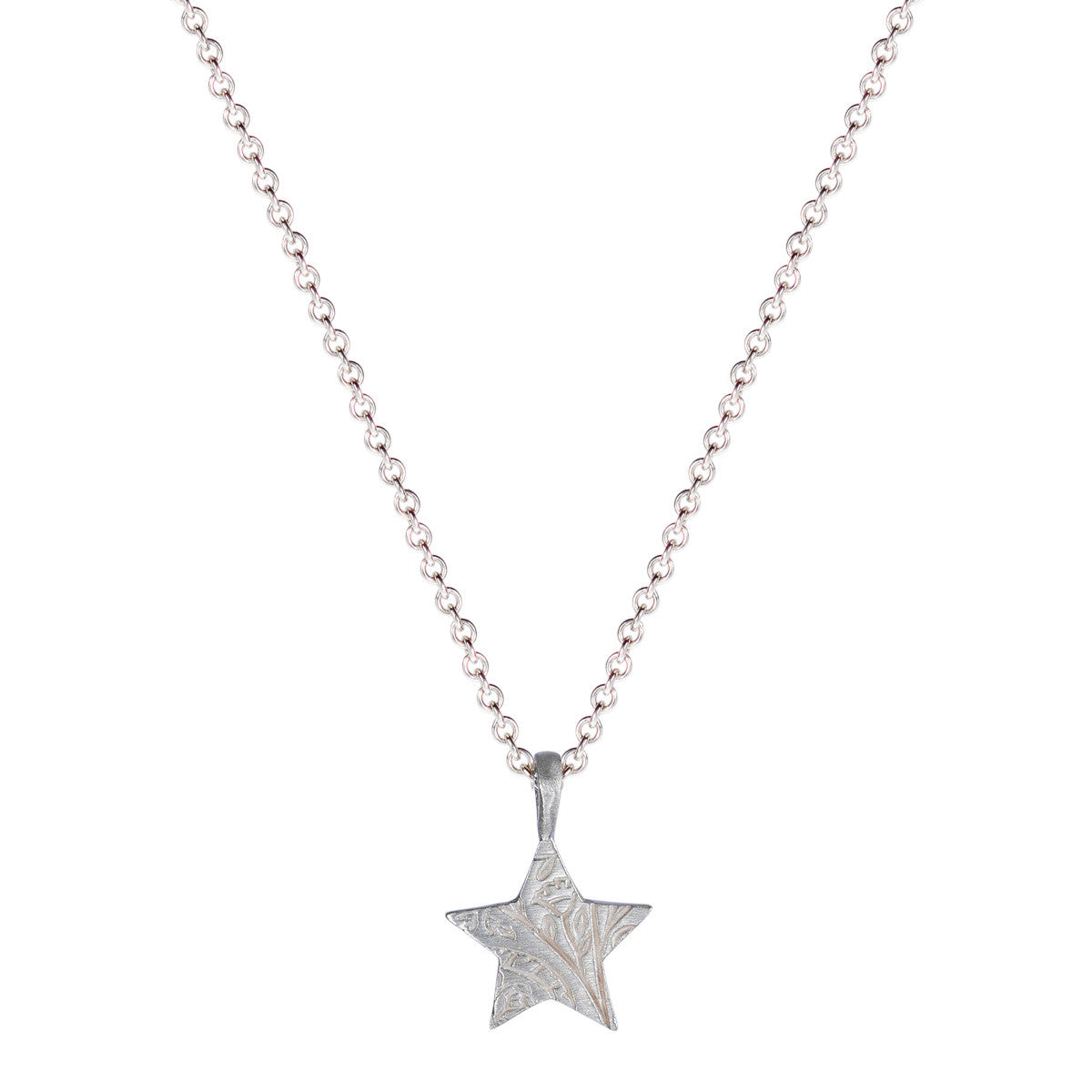 Sterling Silver Small Paisley Star Pendant