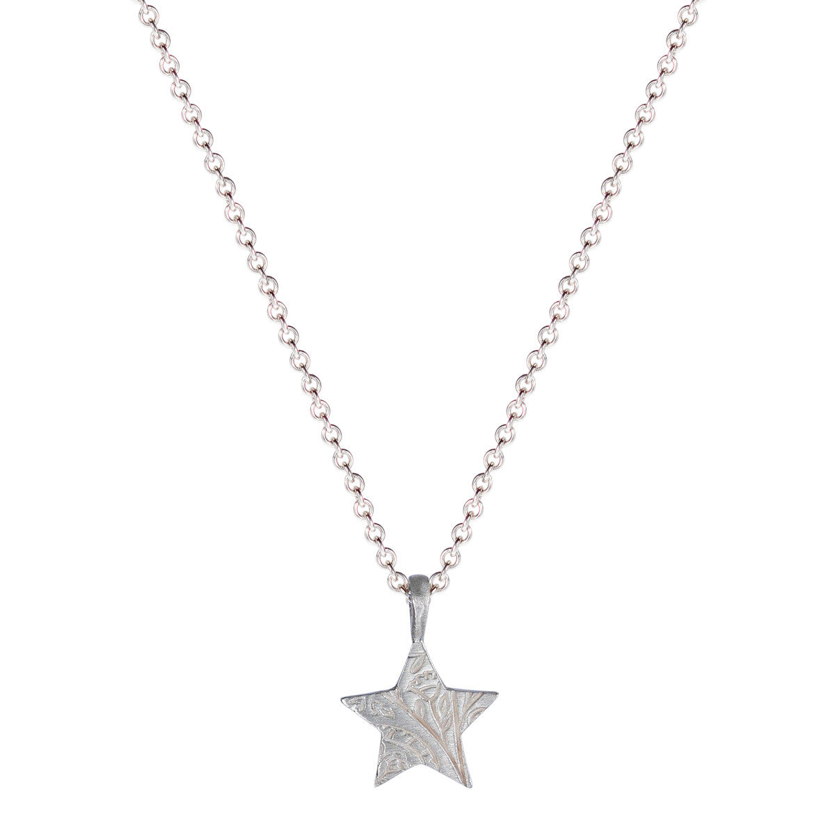 Sterling Silver Small Paisley Star Pendant
