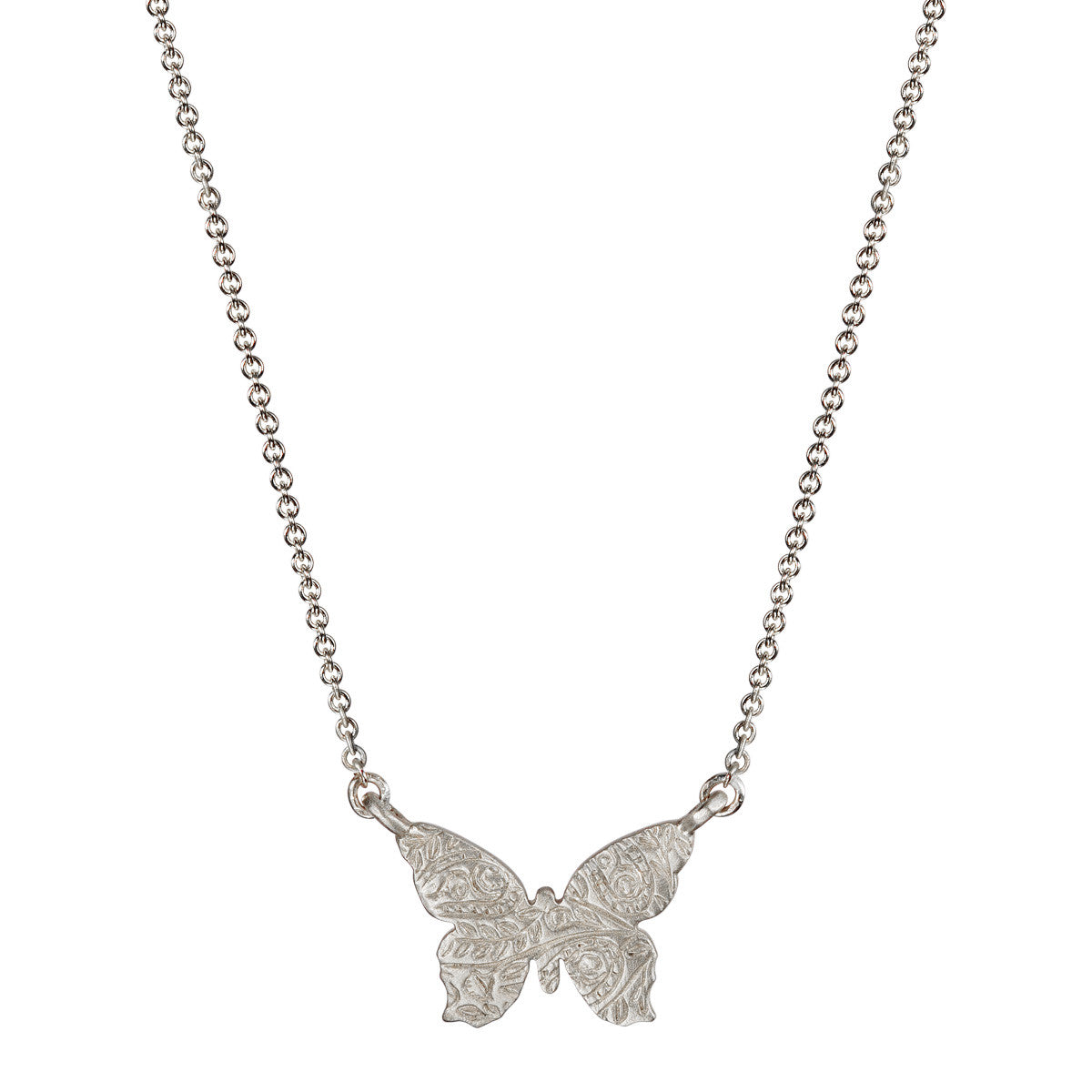Opal Butterfly Necklace with Stripes - KAMARIA