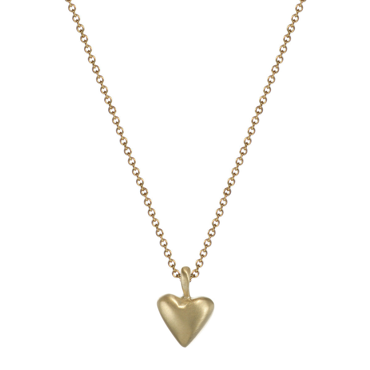 10K Gold Medium Heart on Chain