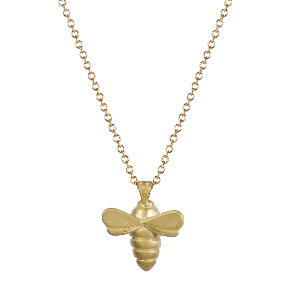 18K Gold Bumblebee Pendant