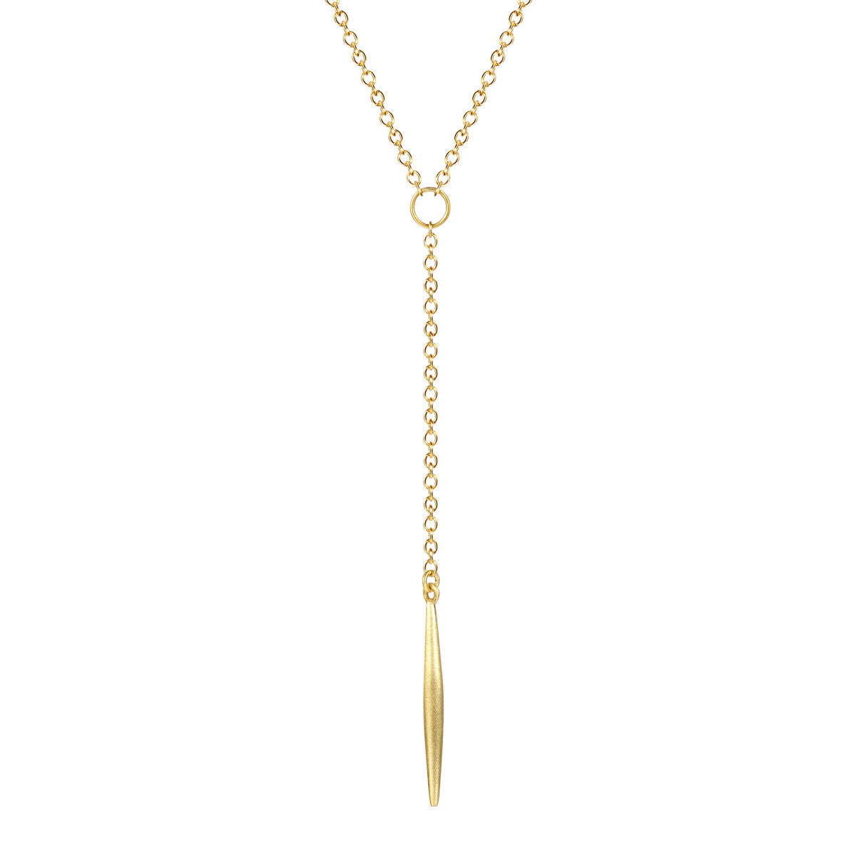 18K Gold Large Lure Drop Pendant