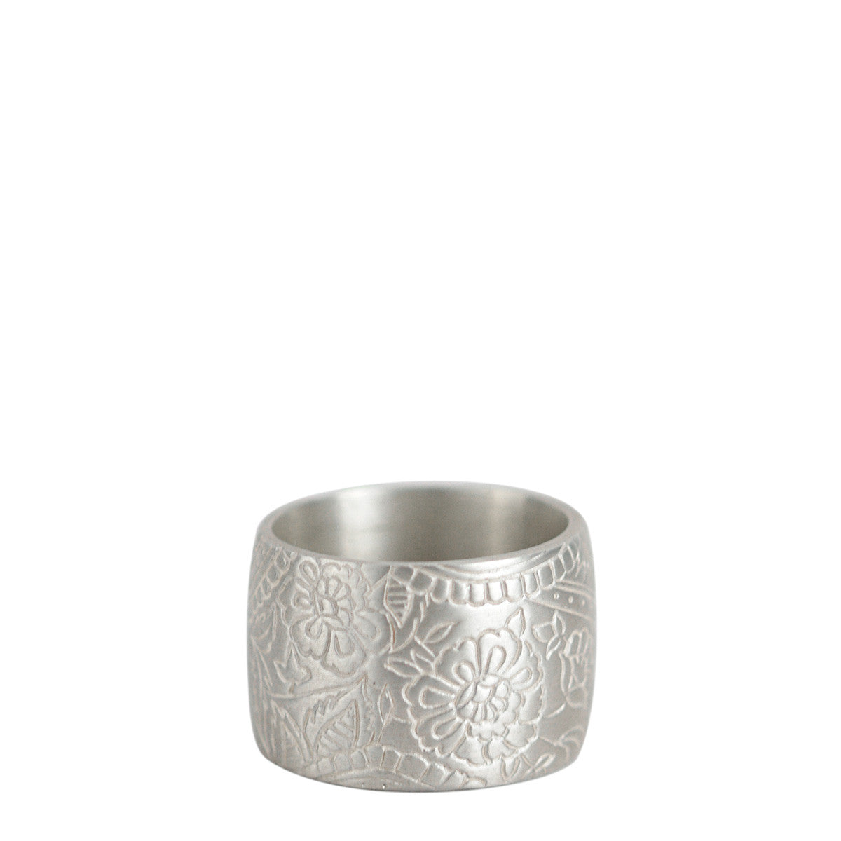 Sterling Silver Wide Paisley Band