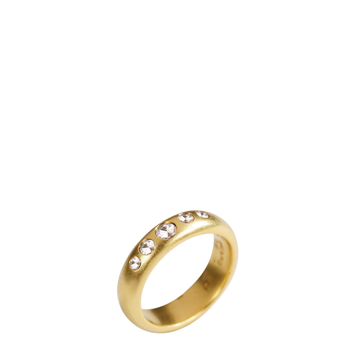 18K Gold 5 Diamond Band