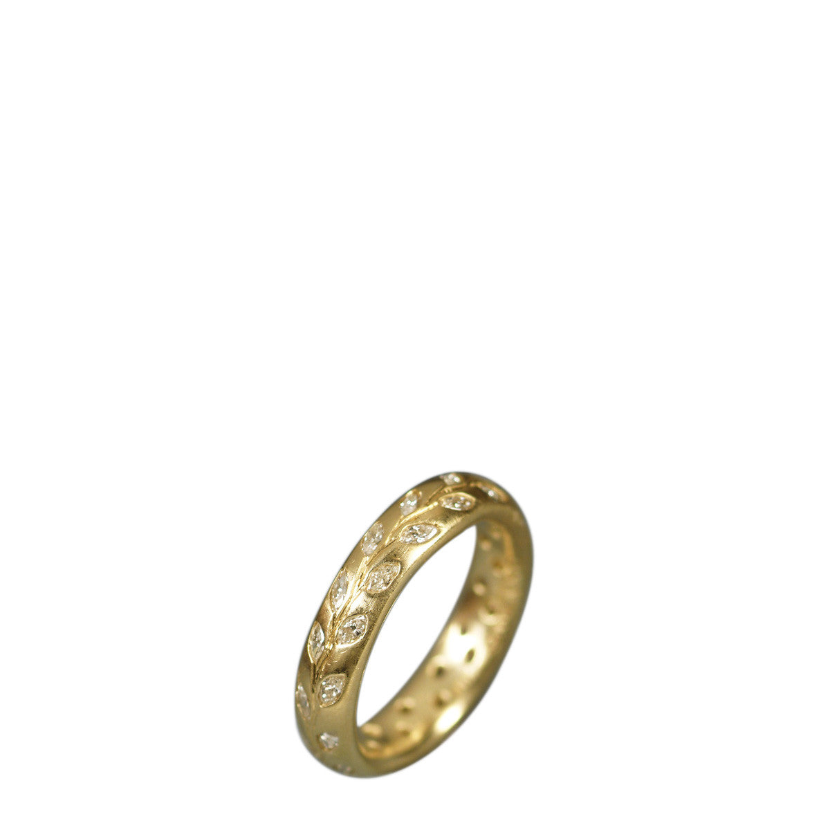 18K Gold Diamond Vine Ring