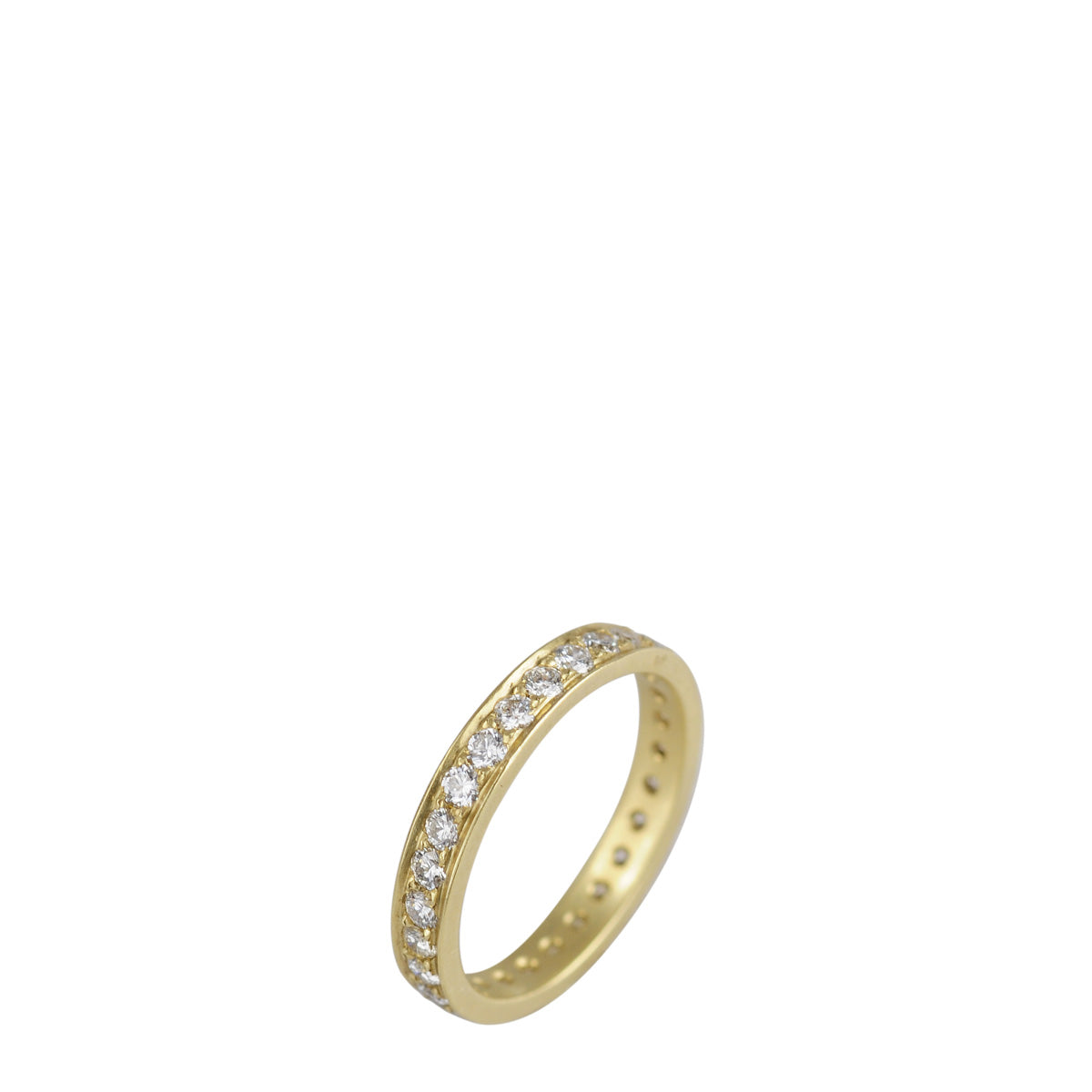 18K Gold 3mm Band with 2mm Brilliant Cut Diamonds