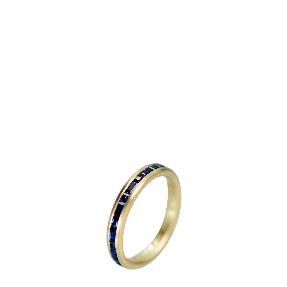 18K Gold Fine Band with Sapphires