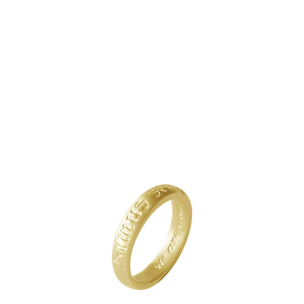 18K Gold Latin We Are Always In Process Ring