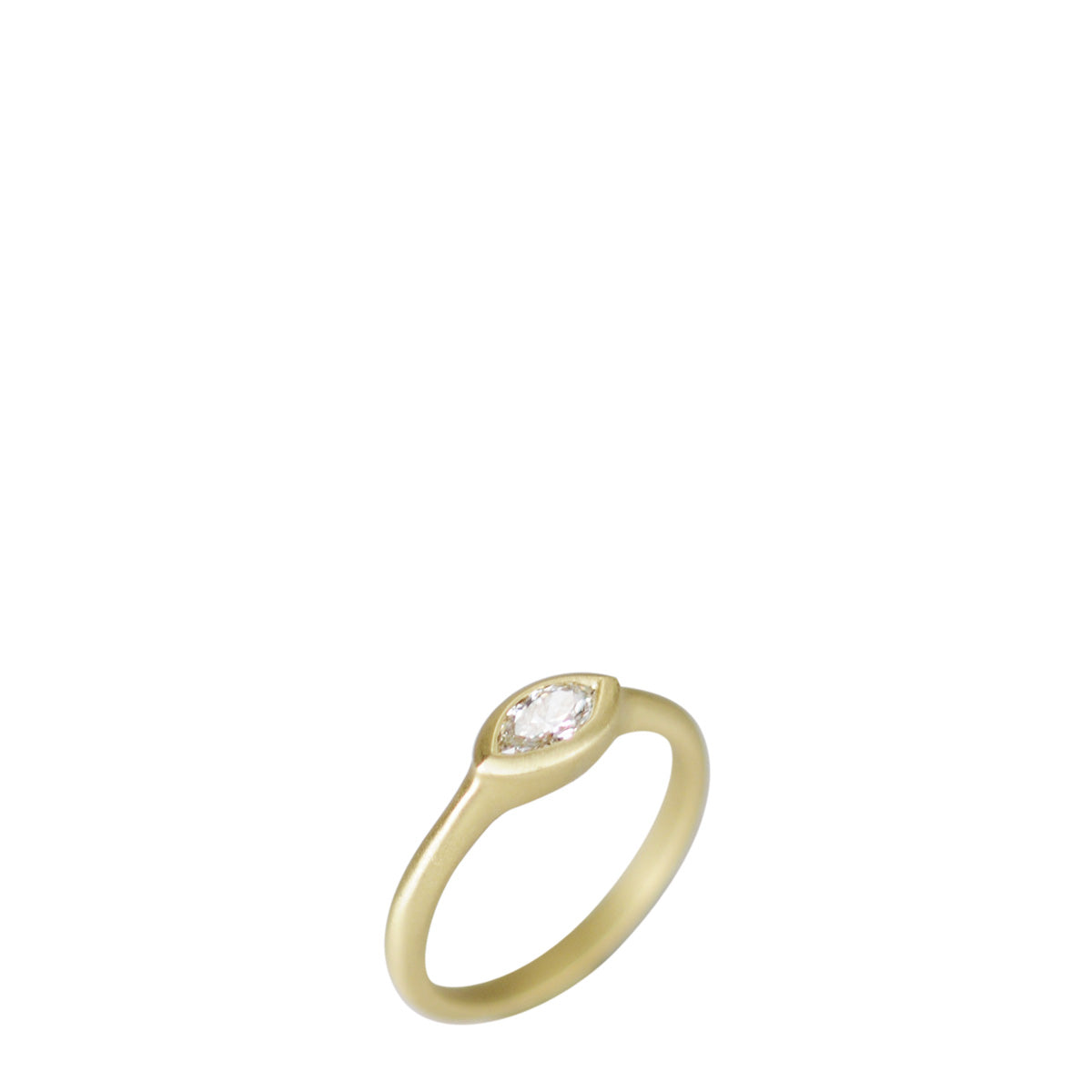 18K Gold Marquise Diamond Ring